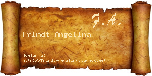 Frindt Angelina névjegykártya